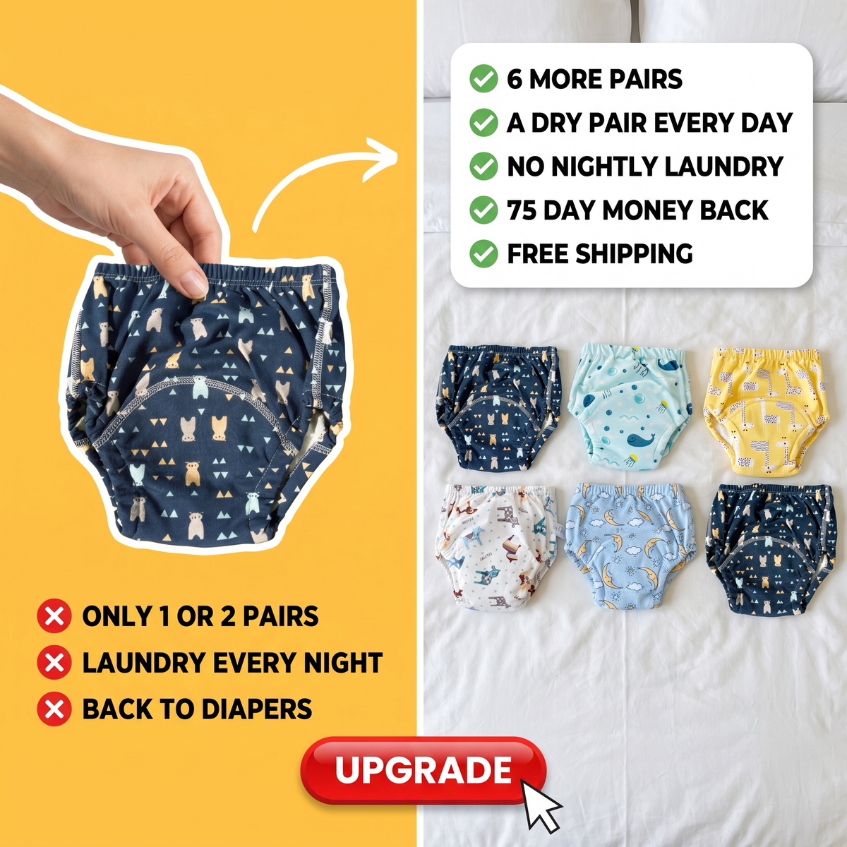 Full Week Potty Training Set 2.0 (6 Pairs)